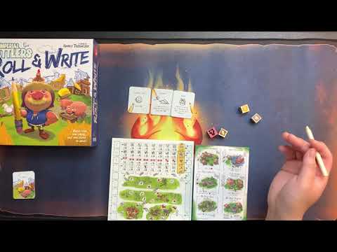 Full solo playthrough and tutorial of Imperial Settlers Roll and Write