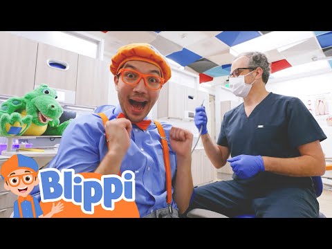 Blippi Visits the Dentist | Blippi's Adventures for Kids | Moonbug Kids