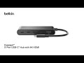 Belkin 5 Port USB C Hub With 4K HDMI USB C Hub For Work Play