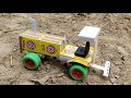 How To Make Matchbox Caltiwetar Tractor At Home Mini Caltiwetar Tractor Science Project