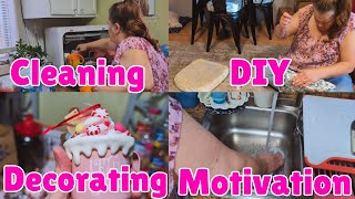 A DIY & Messy Kitchen Cleaning Day | My Cozy Christmas Coffee Bar Reward