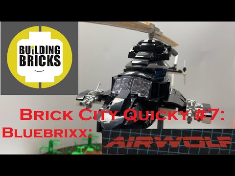 Brick City Quicky #7 Airwolf schwarzer Hubschrauber von Bluebrixx