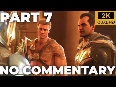 INJUSTICE 2  walkthrough gameplay in 2k resolution part 7 - black adam and aquaman (NO COMMENTARY)