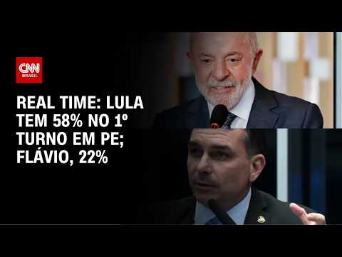 Real Time Big Data: Lula tem 58% no 1º turno em PE; Flávio, 22% | CNN NOVO DIA