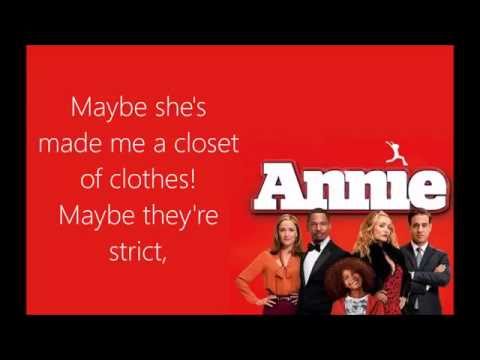 Maybe Lyrics (Annie 2014)