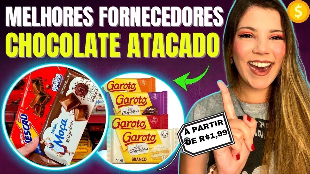 Encontrei os 4 MELHORES Fornecedores Para Comprar Chocolates no Atacado MUITO MAIS BARATO!!!