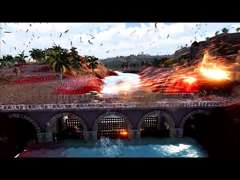 2 FULLAUTO UNITS AMBUSHED BY 1 MILL ZOMBIES ON THE BRIDGE | Ultimate Epic Battle Simulator 2 UEBS 2