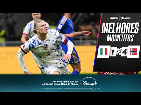 Gols e lances de Itália x Noruega