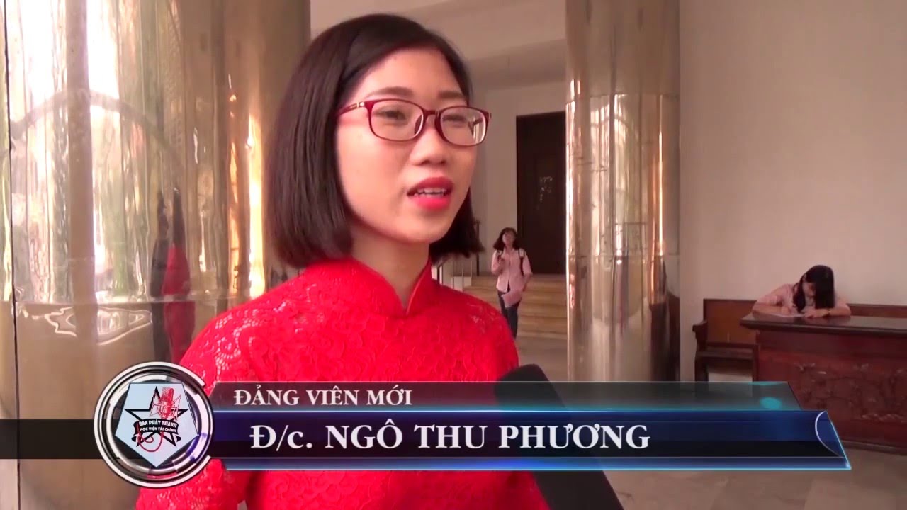 Lễ kết nạp Đảng viên Học viện Tài chính 20/3/2016