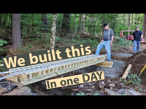 building a short bridge with Arron, Ray and Bill...