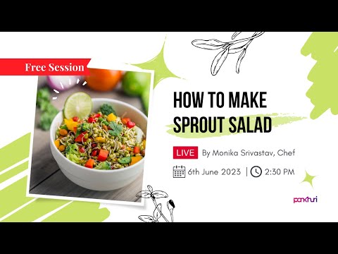 How To Make Sprout Salad by Monika Srivastav | Cooking | Live Session | Ask Pankhuri