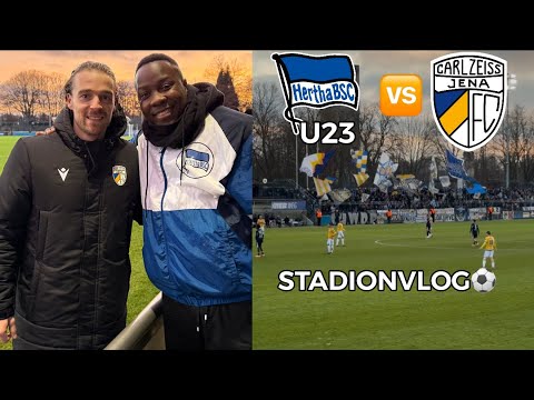 Jena-Wahnsinn in Berlin❗Drama am Ende 😨 | Hertha BSC II 🆚 FC Carl Zeiss Jena |  Stadionvlog⚽️