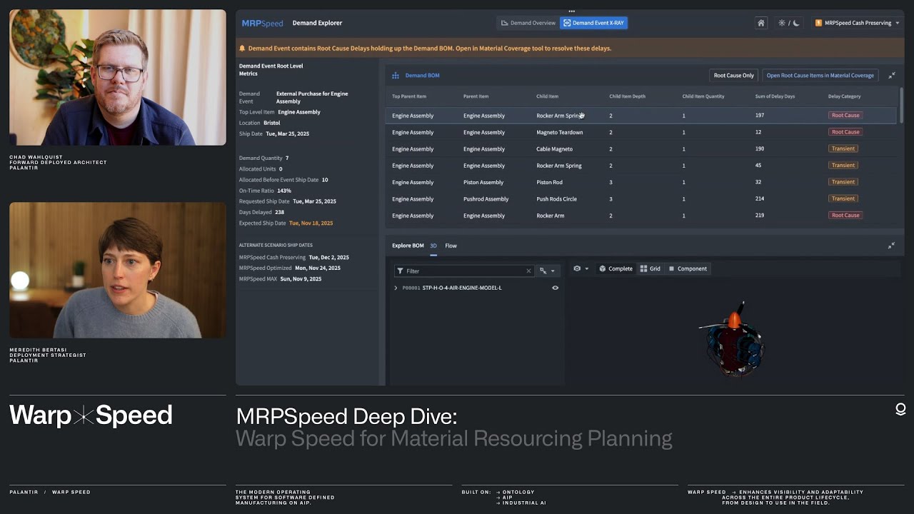 MRPSpeed Deep Dive | Palantir Warp Speed for Material Resource Planning