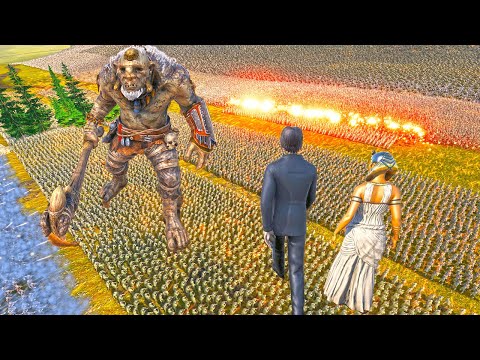 1,00,000 Trolls warriors & 2 million zombies VS Cleopatra & john wick army !! UEBS 2
