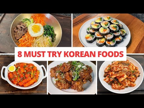 8 POPULAR Korean Foods Everyone Loves πβ¨