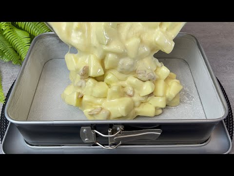 It's the best cake I've ever eaten, Everyone will ask for the recipe! apple pie in 10 min