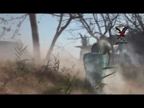 استهداف كتيبة الحافظ الذهبي بقذائف آر بي جي تجمعات قوات النظام في بلدة الزمانية في ريف دمشق