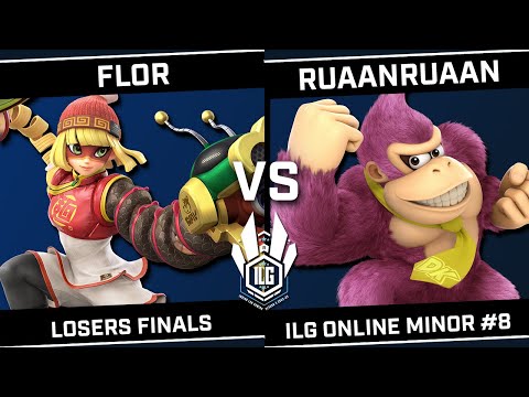 FLOR (Min Min/Cloud) vs RuaanRuaan (Jigglypuff/Donkey Kong) - ILG Online Minor #8 - Losers Finals