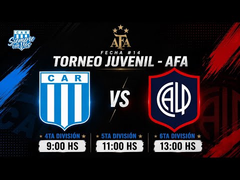 🔵 EN VIVO | C.A.Racing vs C.A.Las Palmas - Fecha 14 - Torneo Juv. AFA - 4TA DIV. 🎙️-..