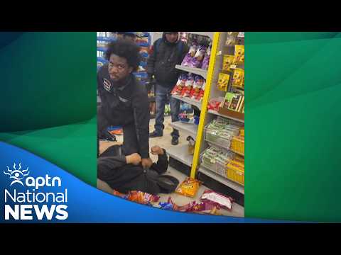 Winnipeg police investigate incident involving security guard punching man at Dollarama | APTN News