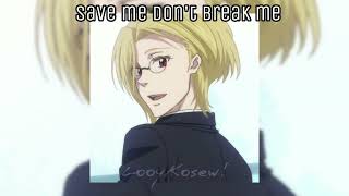 Cover art for save me don’t break me