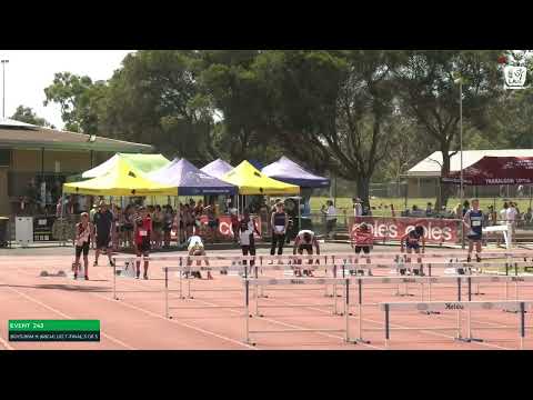 Boys U12 80m Hurdles Timed Final 3: 2023-24 State Track and Field Championships