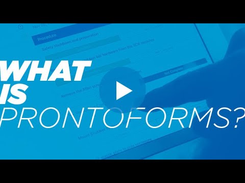 Vidéo de ProntoForms