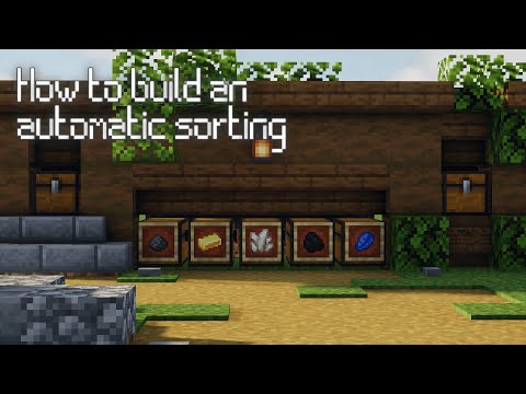 MINECRAFT: How to build an automatic chest sorting
