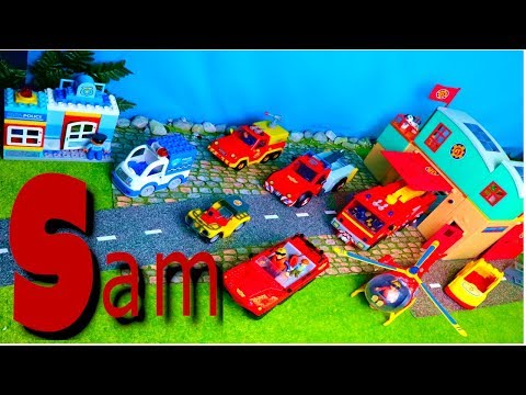 Lego Duplo, Policestation, Helicopter, Fire Truck, Firefighter Sam Unboxing Movie, Diy for Kids KiDo
