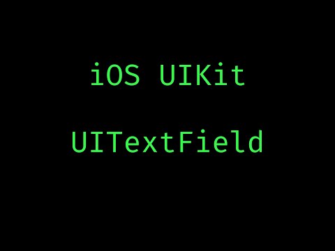 Learn iOS development. UIKit tutorial: UITextField