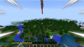 LAUNCHING THE WORLD'S BIGGEST MISSILE IN MINECRAFT.....