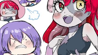オリーちゃんとムーナちゃんイラスト作業配信