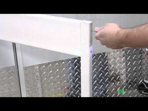 Eliason Cooler Swing Door Spanish Installation Video HD