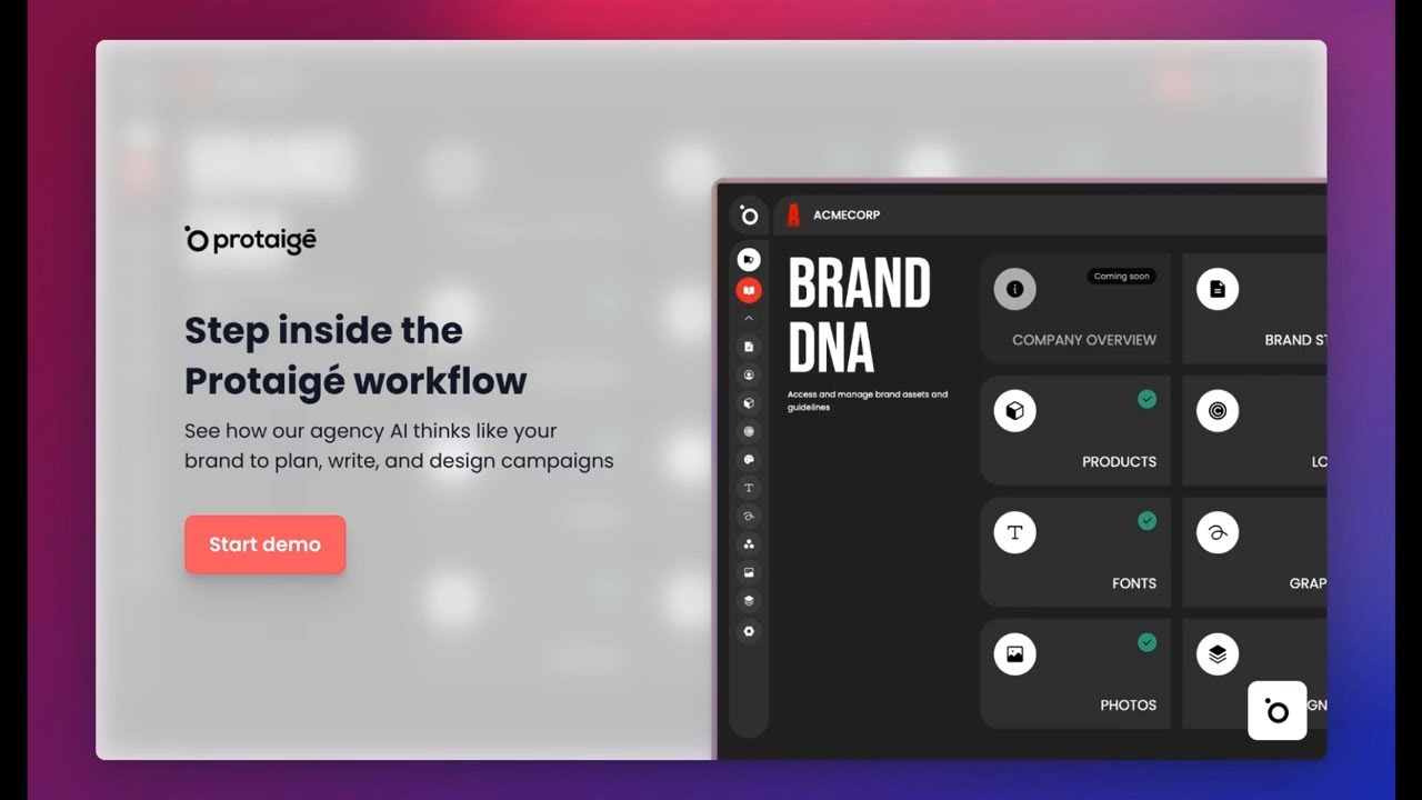 Protaige Beta Product Tour