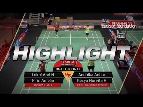 Lukhi Apri N/Ririn A (Djarum Kudus) VS Andhika Anhar/Kesya Nurvita (Berkat Abadi Banjarmasin)