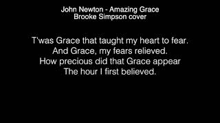Brooke Simpson - Amazing Grace Lyrics ( The Voice 2017 )