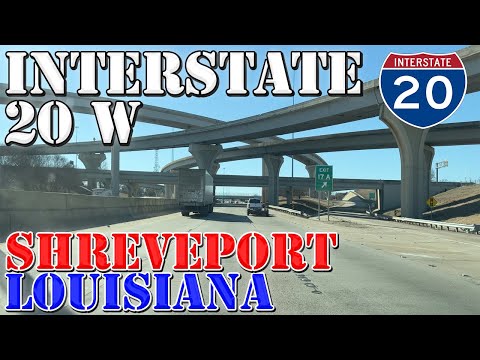 I-20 West - Shreveport - Louisiana - To Texas State Line - 4K Highway Drive