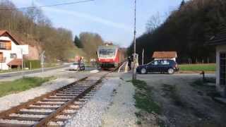 preview picture of video 'Slovenski vlak v Đurmancu in Hromecu'