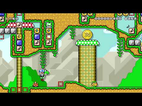 ♪Eye of the Yoshi♪ by GazDad 🍄 Super Mario Maker 2 😶 No Commentary　#acn