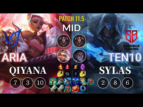 CGA Aria Qiyana vs SB.A Ten10 Sylas Mid - KR Patch 11.5