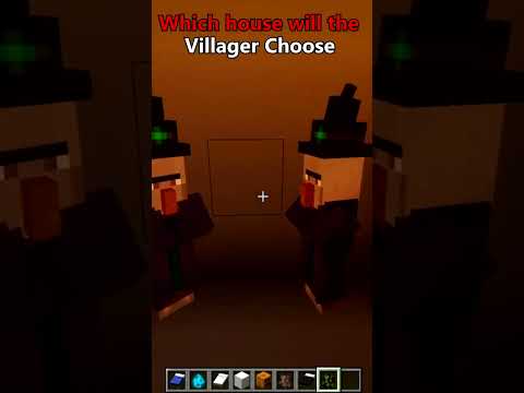 Which Minecraft House will Villager Choose? 🤔 #shorts