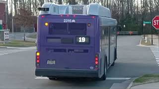 GRTC 2022 Gillig BRT CNG 2316 On Route 19