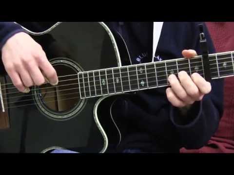Details in the Fabric Guitar Lesson - Pluck and Chuck Guitar Series Song #8