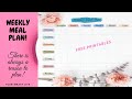 HOW TO MAKE WEEKLY MEAL PLANNER Microsoft Word Plan Smart Life