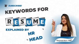 Keyword Search for resume - explained by HR | Read Job description correctly |ATS friendly resume