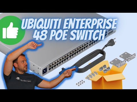Ubiquiti Enterprise 48 PoE UniFi Network Switch Unbox, First Look, & Hardware Install