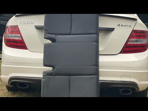 W204 Mercedes C300 how to remove rear Bench seat