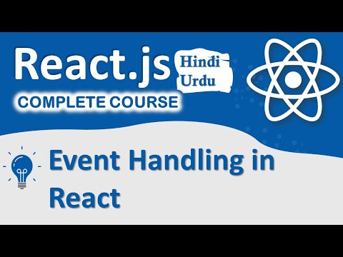 Event Handling in React | React Complete Course for Beginner