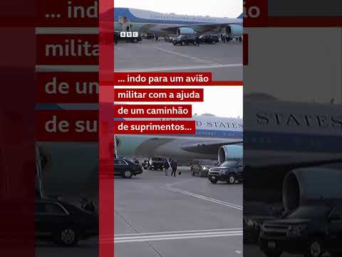 Trump troca de avião em segredo por conta de uma possível ameaça iraniana ao sair de cúpula da Otan