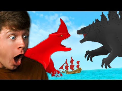 Reacting to GODZILLA vs RED BLUSTER! (The Sea Beast)